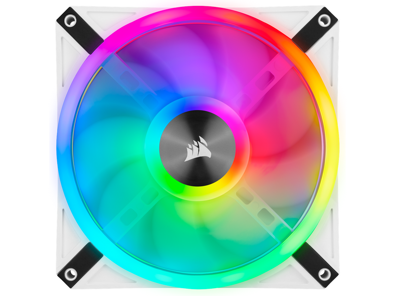 Corsair iCUE QL140 RGB - White - Gehäuselüfter - 140mm - Weiß mit RGB-Beleuchtung - 26 dBA
