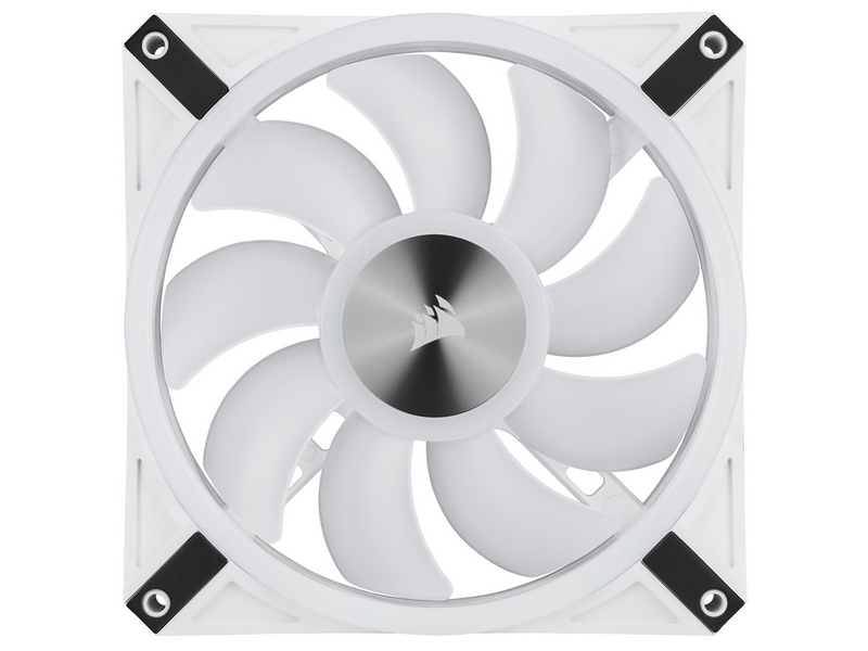 Corsair iCUE QL140 RGB - White - 2-pack - Gehäuselüfter - 140mm - Weiß mit RGB-Beleuchtung - 26 dBA