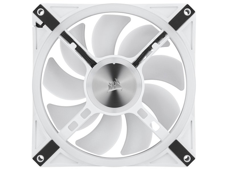 Corsair iCUE QL140 RGB - White - 2-pack - Gehäuselüfter - 140mm - Weiß mit RGB-Beleuchtung - 26 dBA