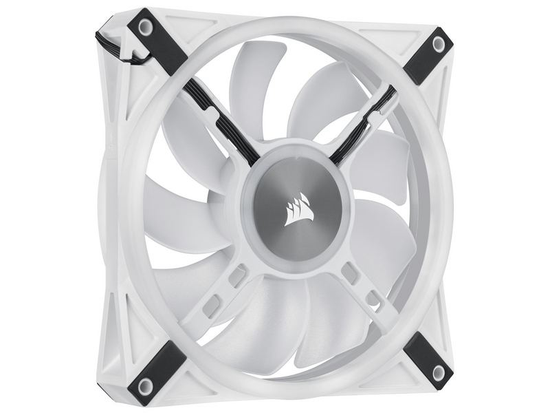 Corsair iCUE QL140 RGB - White - 2-pack - Gehäuselüfter - 140mm - Weiß mit RGB-Beleuchtung - 26 dBA