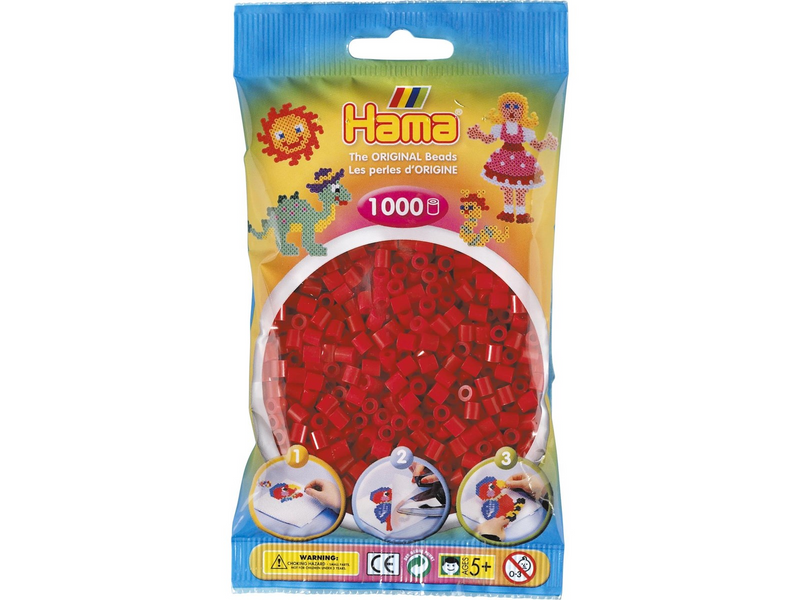 Hama Ironing beads-dark red 1000 pcs