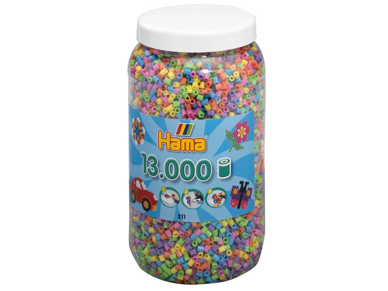 Hama Ironing beads in Pot-Pastelmix 13.000pcs.