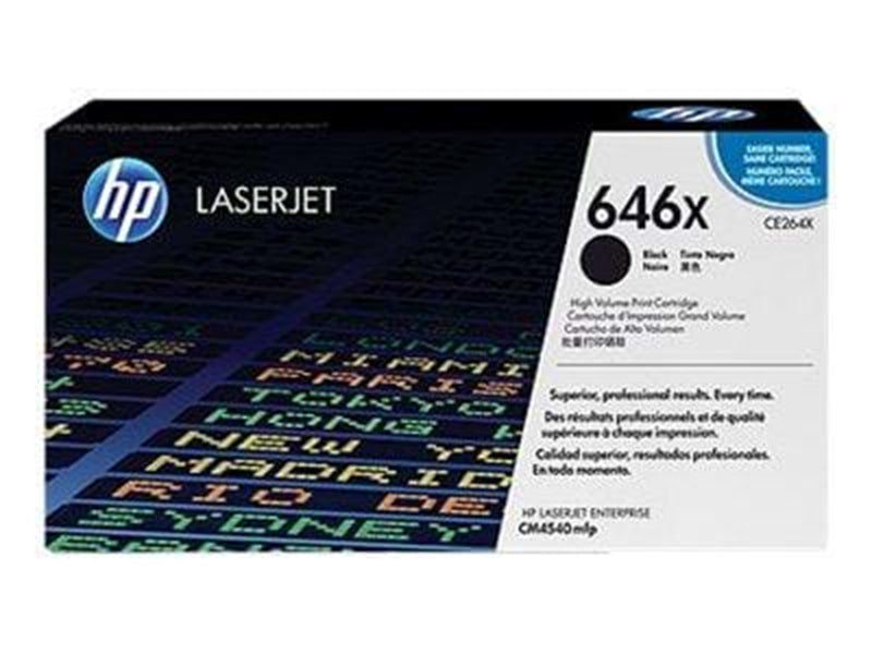 HP 646X / CE264X - Black Laser Toner - Tonerpatrone Schwarz