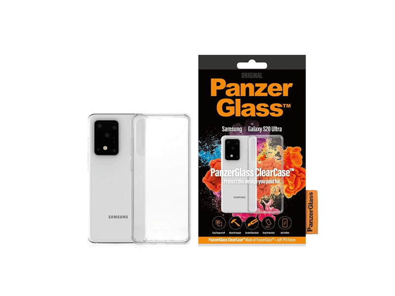 PanzerGlass Samsung Galaxy S20 Ultra ClearCase Screen Protector with TPU Cover