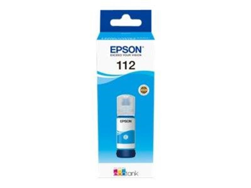 Epson Ink/112 EcoTank Pigment Cyan Bottle - Nachfülltinte Cyan
