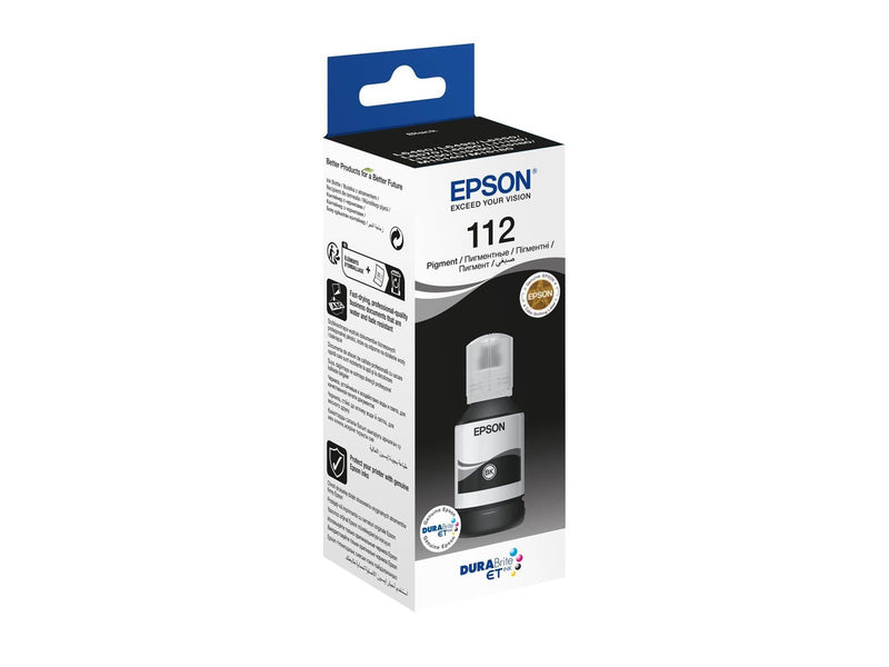 Epson Ink/112 EcoTank Pigment Black Bottle - Nachfülltinte Schwarz