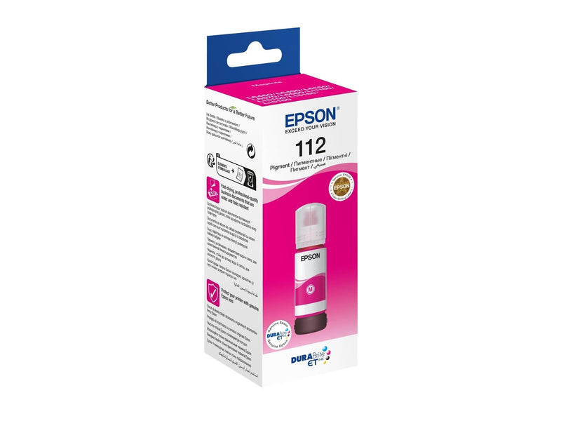Epson Ink/112 EcoTank Pigment Magenta Bottle - Nachfülltinte Magenta