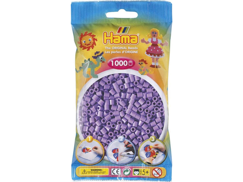Hama Ironing beads-purple Pastel (045) 1000pcs.