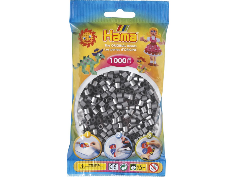 Hama Beads - Silver 1000 pcs