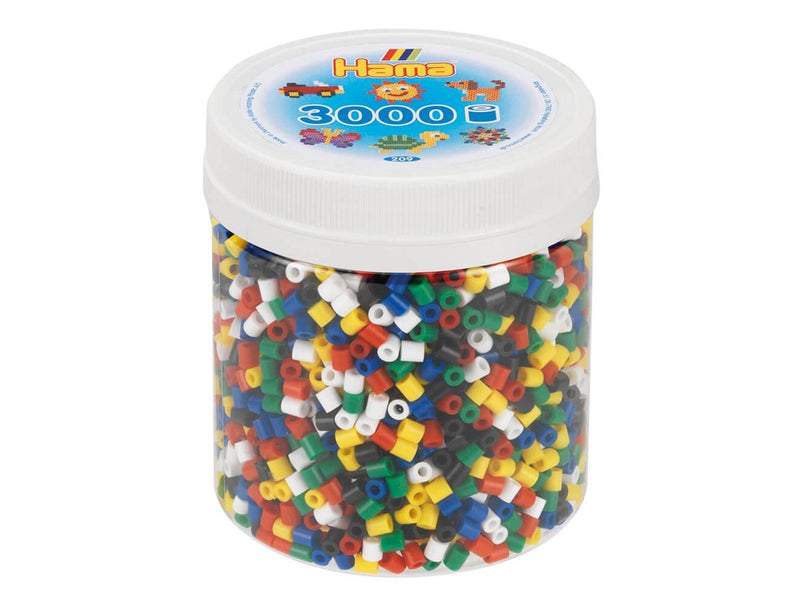 Hama Beads in Pot - Primary Mix 3000 pcs