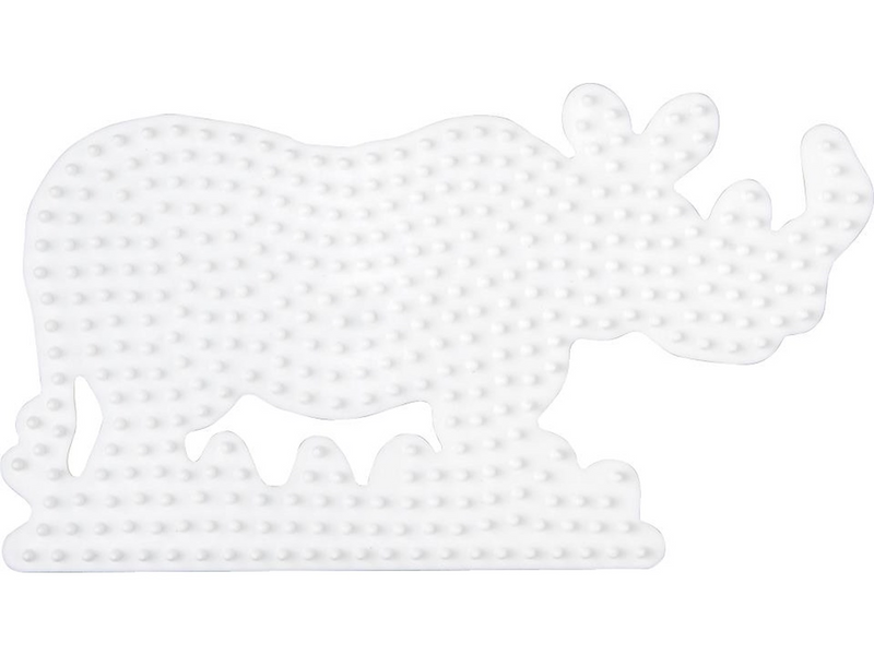 Hama Ironing Beads Pegboard-Rhino