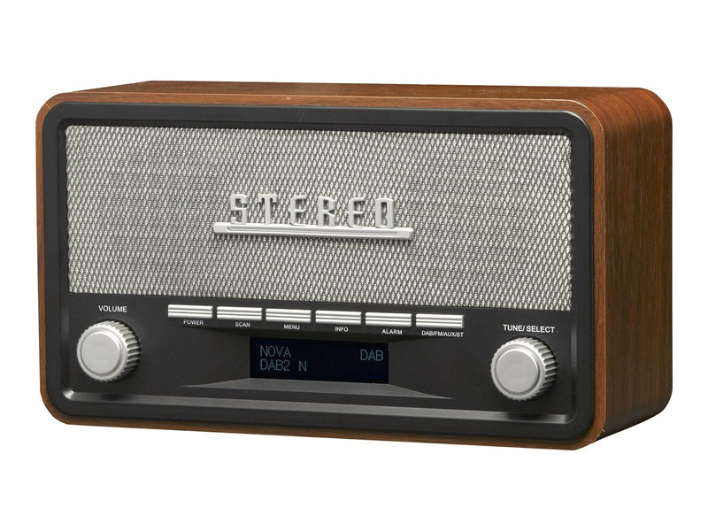 DENVER DAB-18 - clock radio - Bluetooth - DAB/DAB+/FM - Stereo - Braun