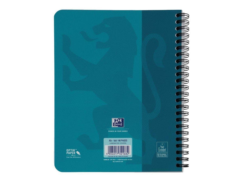 Oxford Touch Notebook A5 squared 5 mm soft touch cover twin-wire 180 pages