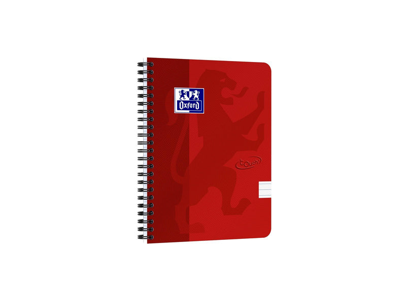 Oxford Touch Notebook A5 ruled 7 mm soft touch cover twin-wire 180 pages
