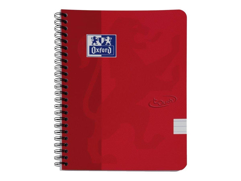 Oxford Touch Notebook A5 ruled 7 mm soft touch cover twin-wire 180 pages