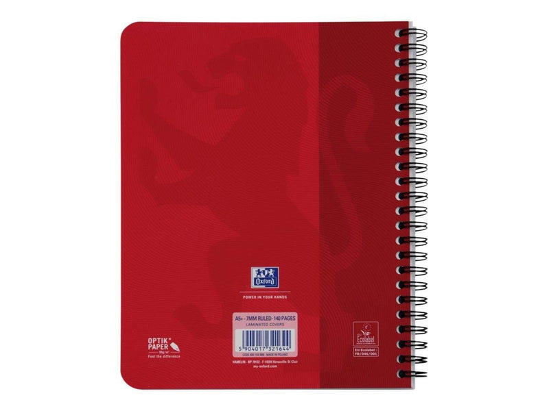 Oxford Touch Notebook A5 ruled 7 mm soft touch cover twin-wire 180 pages