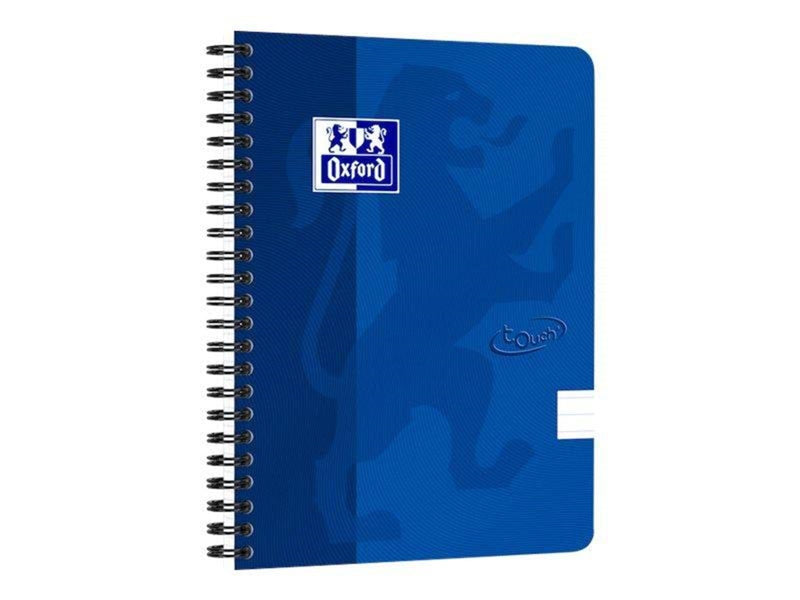 Oxford Touch Notebook A5 ruled 7 mm soft touch cover twin-wire 180 pages
