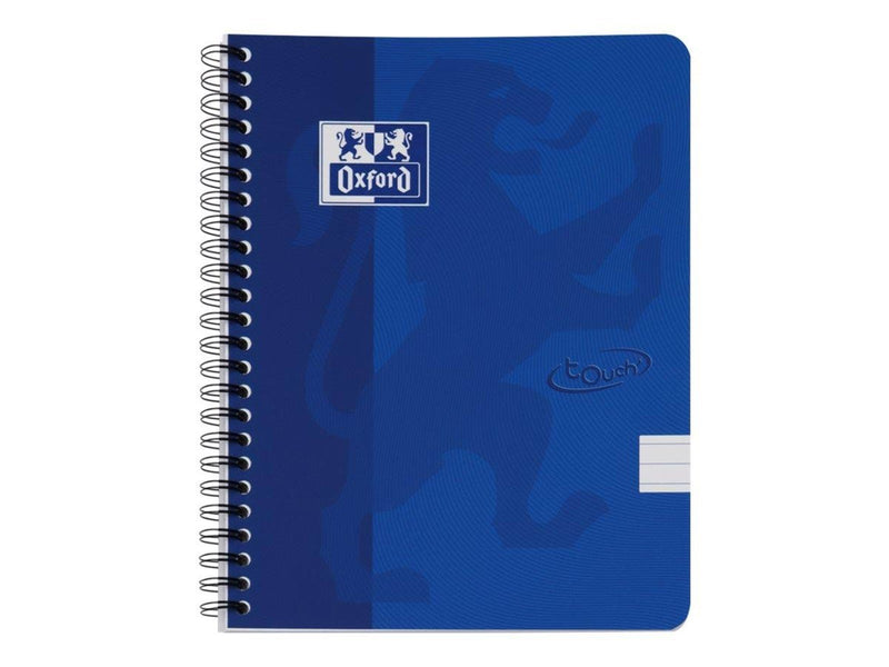 Oxford Touch Notebook A5 ruled 7 mm soft touch cover twin-wire 180 pages