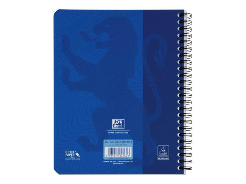 Oxford Touch Notebook A5 ruled 7 mm soft touch cover twin-wire 180 pages