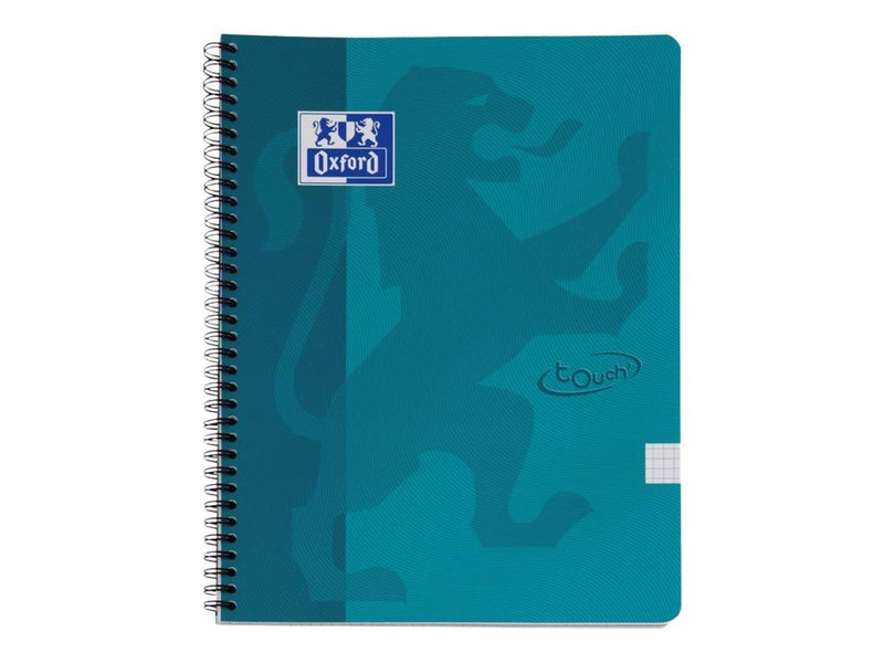 Oxford Touch Notebook A4 squared 5 mm soft touch cover twin-wire 140 pages