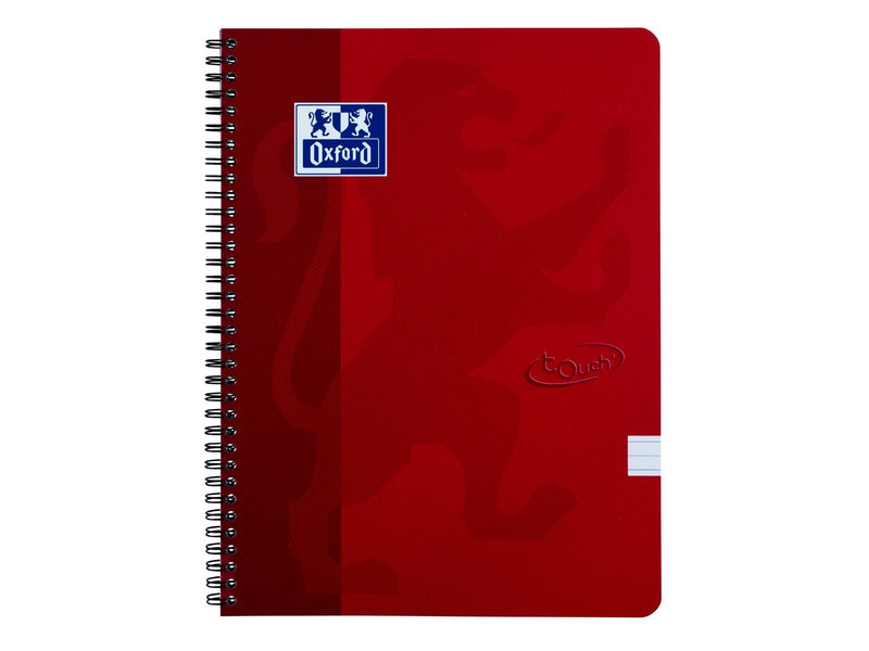 Oxford Touch Notebook A4 ruled 7 mm soft touch cover twin-wire 180 pages