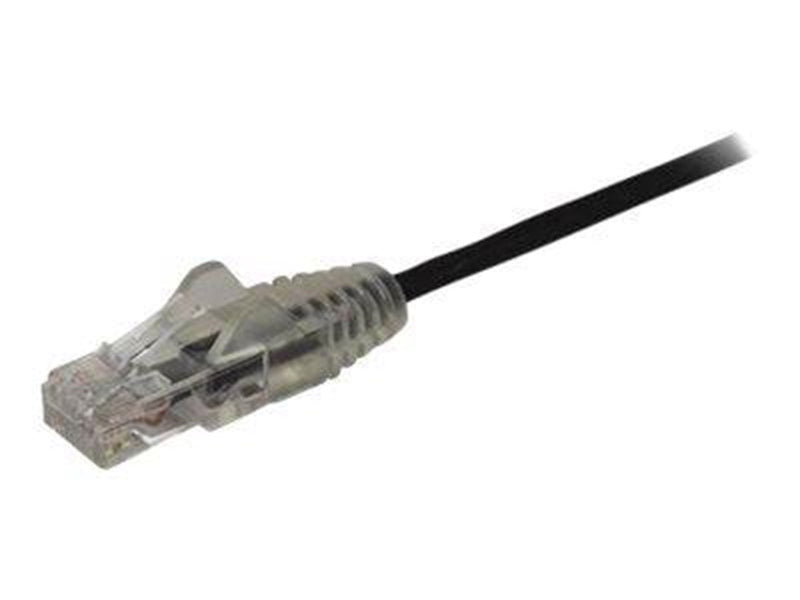 StarTech.com 3m CAT6 Cable - Black Slim CAT6 Patch Cord - Snagless - LSZH - patch cable - 3 m - black - Schwarz - 3 meter