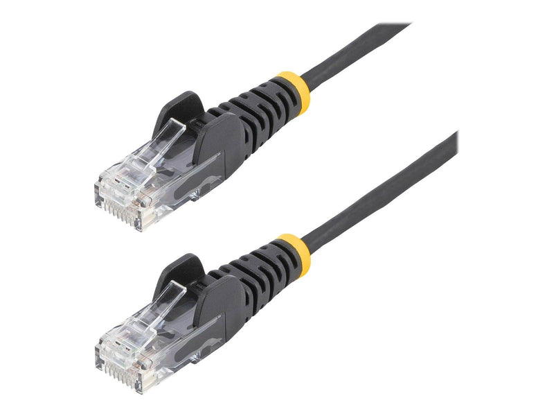 StarTech.com 3m CAT6 Cable - Black Slim CAT6 Patch Cord - Snagless - LSZH - patch cable - 3 m - black - Schwarz - 3 meter