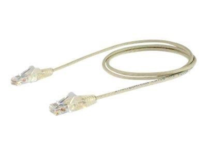StarTech.com 3m CAT6 Cable - Grey Slim CAT6 Patch Cord - Snagless - LSZH - patch cable - 3 m - grey - Grau - 3 meter