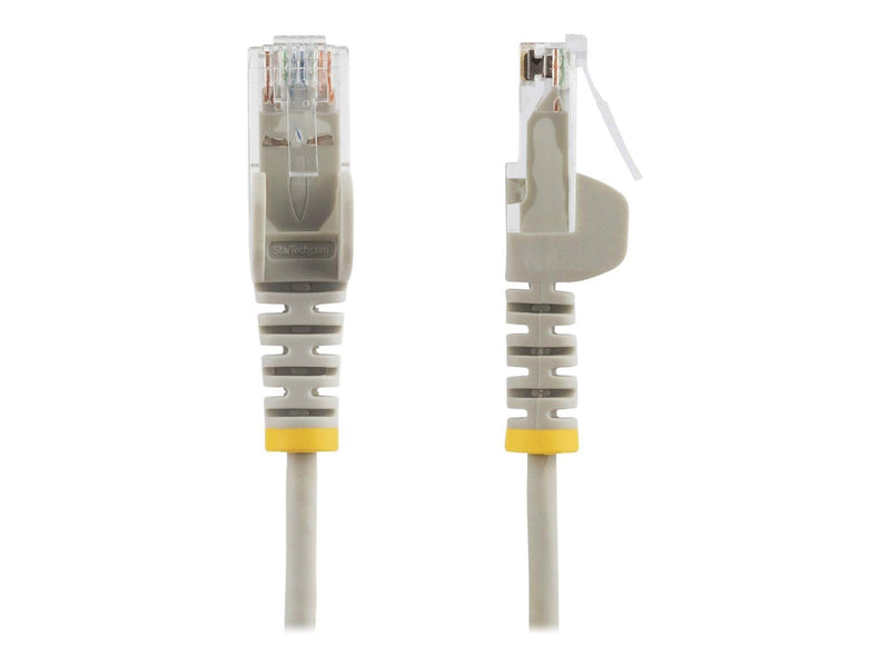StarTech.com 3m CAT6 Cable - Grey Slim CAT6 Patch Cord - Snagless - LSZH - patch cable - 3 m - grey - Grau - 3 meter