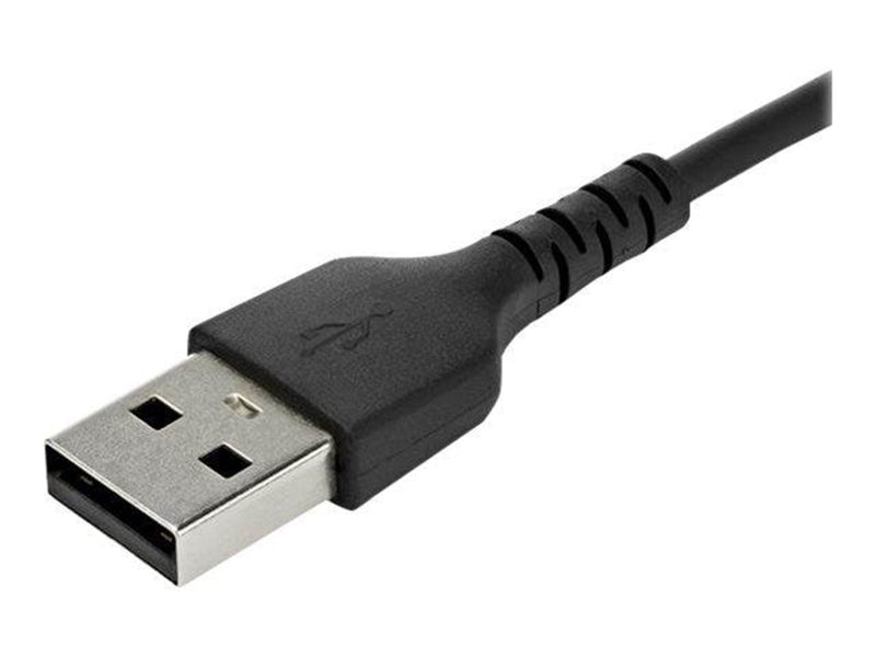 StarTech.com 2 m / 6.6 ft. USB 2.0 to USB C Cable - Black - Aramid Fiber - USB-C cable - 2 m
