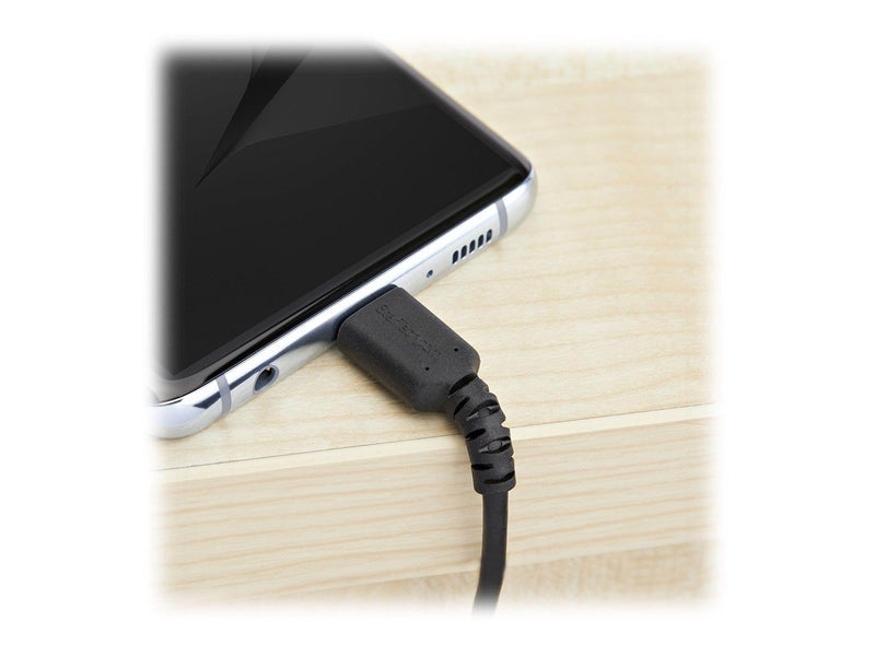 StarTech.com 2 m / 6.6 ft. USB 2.0 to USB C Cable - Black - Aramid Fiber - USB-C cable - 2 m
