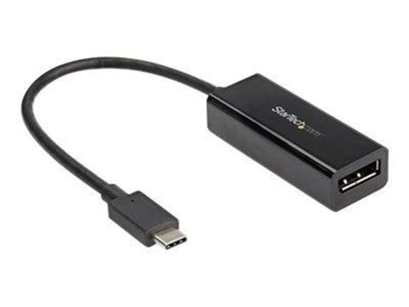 StarTech.com USB C to DisplayPort 1.4 Adapter - 8K 30Hz - HBR3 Adapter - external video adapter - black