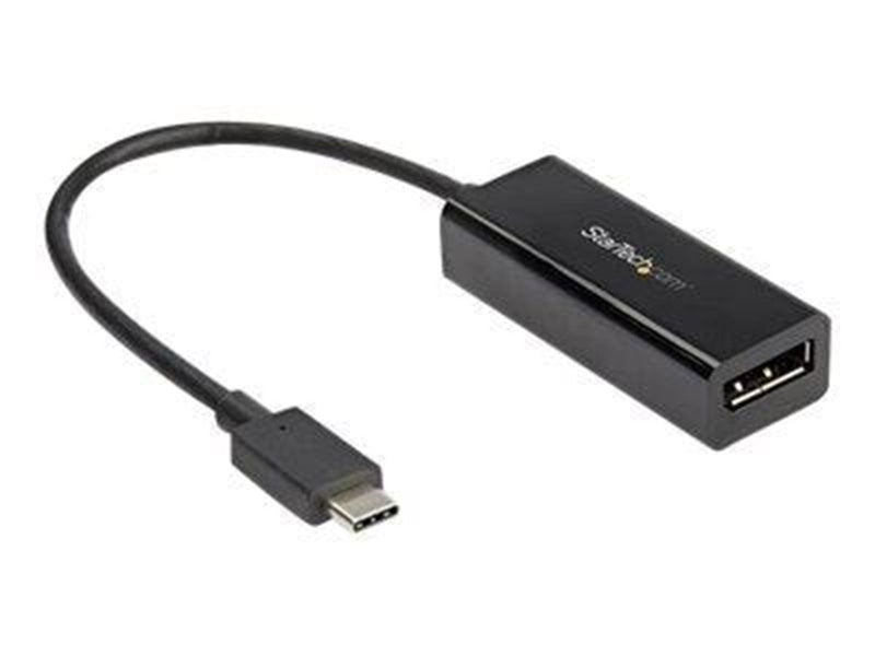 StarTech.com USB C to DisplayPort 1.4 Adapter - 8K 30Hz - HBR3 Adapter - external video adapter - black
