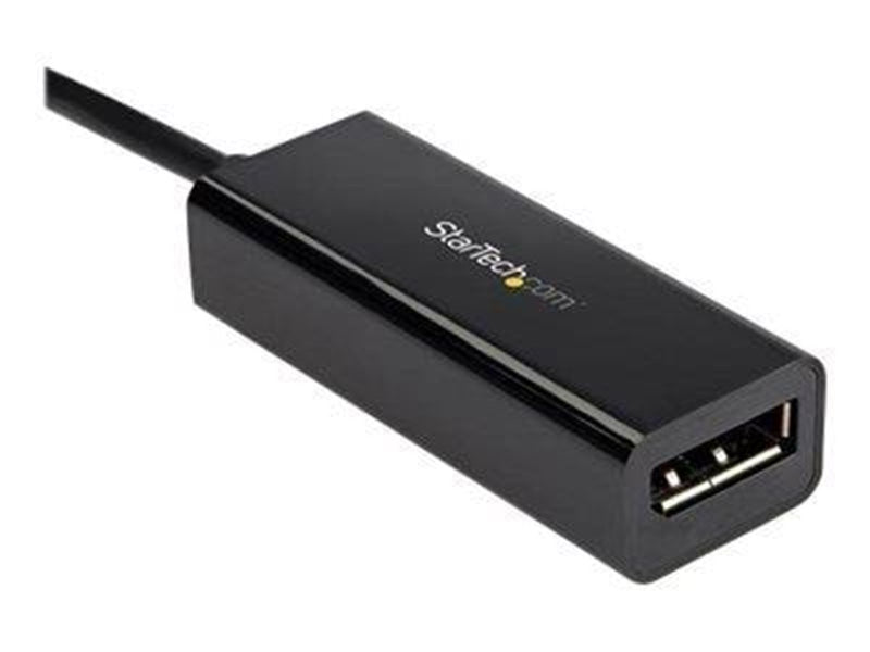 StarTech.com USB C to DisplayPort 1.4 Adapter - 8K 30Hz - HBR3 Adapter - external video adapter - black