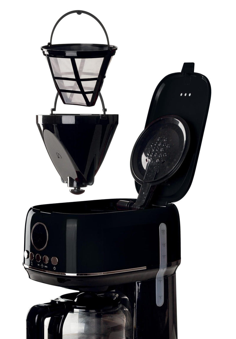 Ariete Moderna Filter-Kaffeemaschine - 1,5 l - schwarz