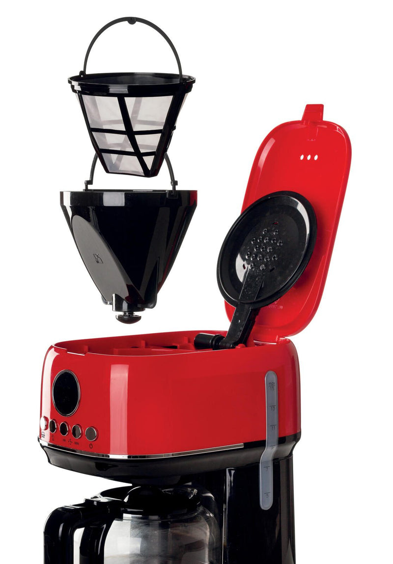 Ariete Moderna Filter-Kaffeemaschine - 1,5 l - rot