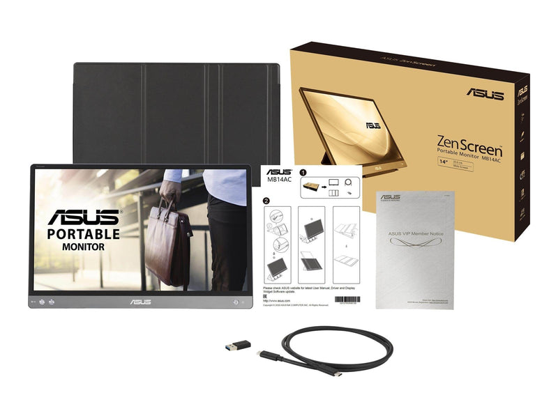14" ASUS ZenScreen MB14AC - 1920x1080 (FHD) - 60Hz - IPS