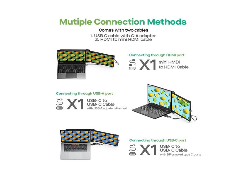 14" Mobile Pixels DUEX Max DS - 1920x1080 (FHD) - 60Hz - IPS