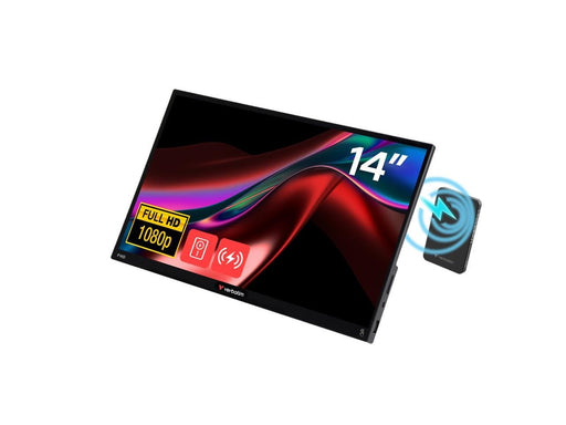 14" Verbatim Portable Touchscreen Monitor Light 14" Full HD 1080p & Wireless Power Supply