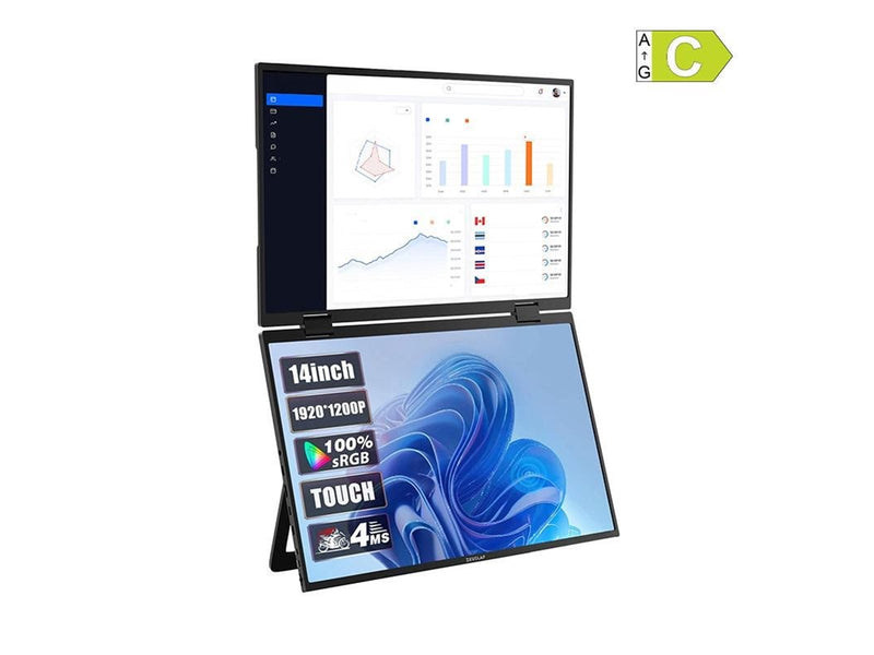 14" Zeuslap Z14W Tragbarer Monitor mit einem 14-Zoll-Dual-Touchscreen