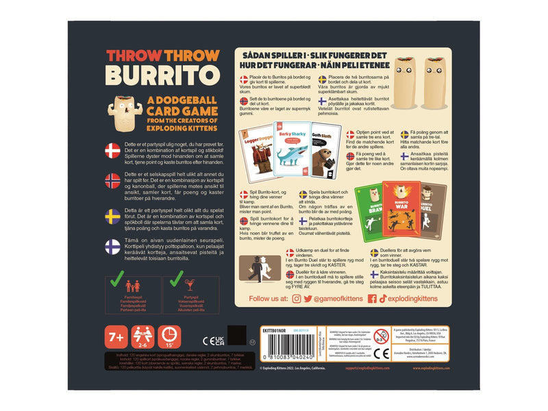 Exploding Kittens Throw Throw Burrito Original