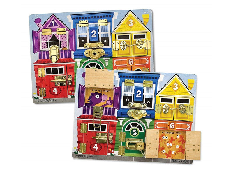 Melissa & Doug Latches Wooden Activity Board