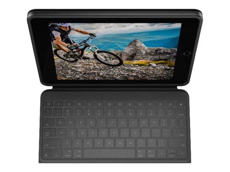 Logitech Rugged Folio - keyboard and folio case - UK English - Tastatur & Folio-Set - Englisch - UK - Schwarz