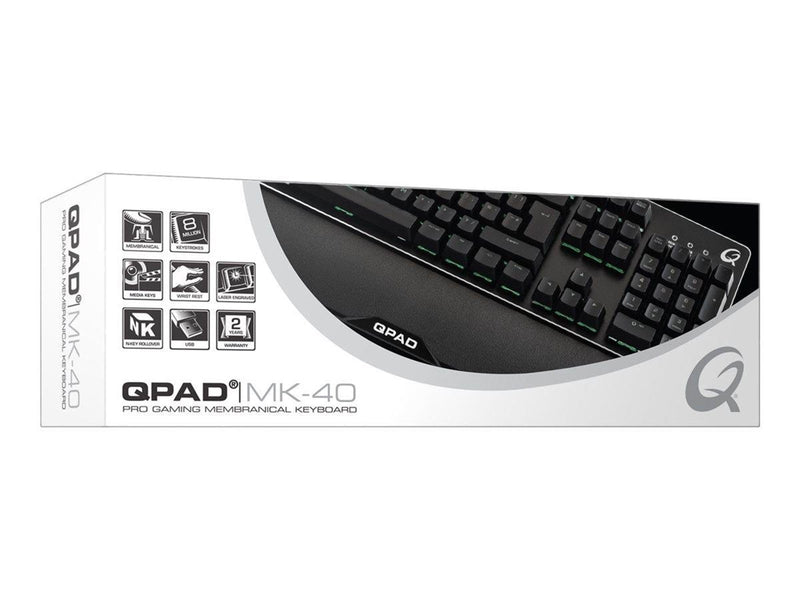 QPAD MK-40 - keyboard - German - Tastaturen - Deutsch - Schwarz