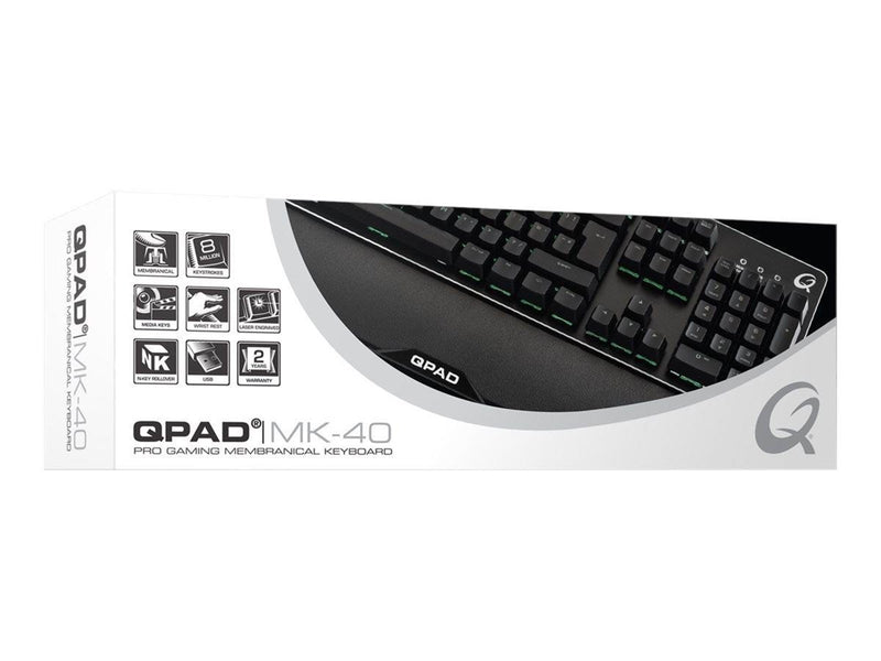 QPAD MK-40 - keyboard - German - Tastaturen - Deutsch - Schwarz