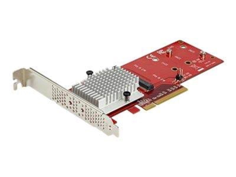 StarTech.com x8 Dual M.2 PCIe SSD Adapter - PCIe 3.0 - PCI Express M.2 SSD Adapter Card- For PCIe NVMe and PCIe AHCI M.2 SSDs -