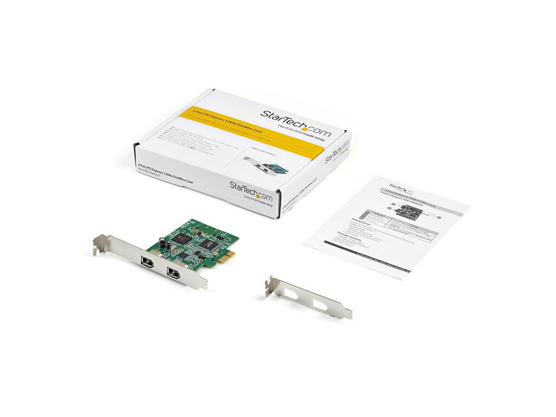 StarTech.com PEX1394A2V2 2-Port PCI Express FireWire Card - PCIe FireWire 1394a Adapter