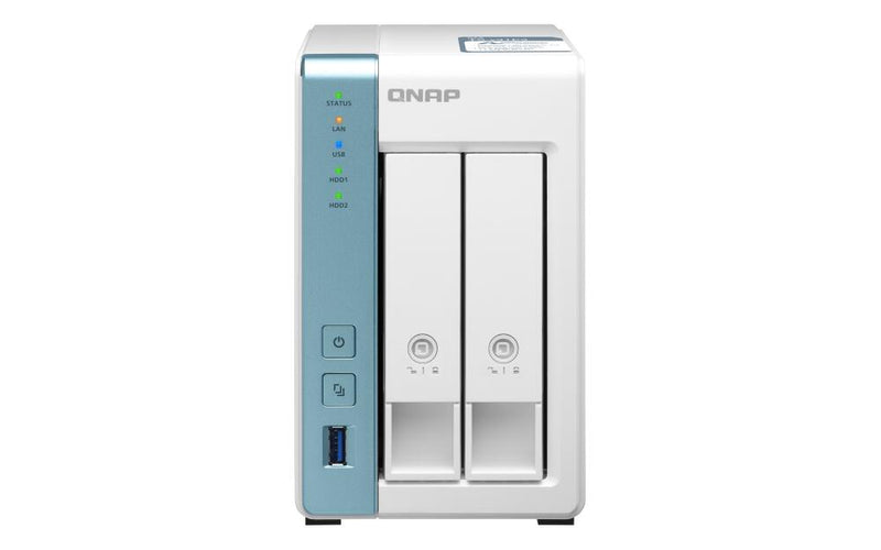 QNAP TurboStation TS-231P3-4G 2 Einschübe NAS-Server Leergehäuse (TS-231P3-4G)