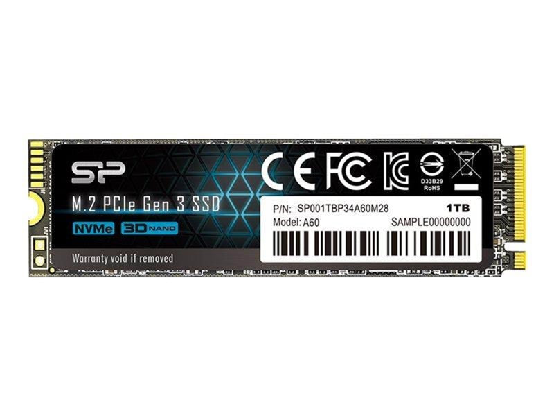 Silicon Power P34A60 SSD - 1TB - M.2 2280 - PCIe 3.0