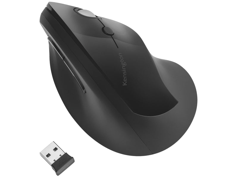 Kensington Pro Fit Ergo Vertikale kabellose Maus - Maus (Schwarz)
